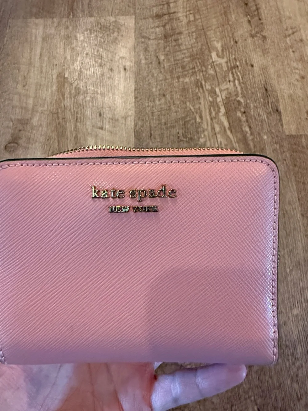 kate spade Pink Saffiano Zip Wallet - Picture 5 of 5